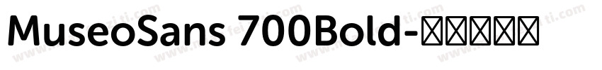 MuseoSans 700Bold字体转换
